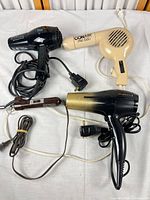 All four appliances laid out showing overall condition and cords