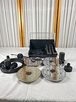 Full set with discs, pushers, spindle coupler and tray