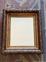 Full view of rectangular mirror showing frame and glass