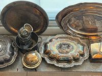 Group view showing most serveware pieces together