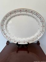 Front view of platter showing full pattern and form