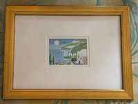 Front view showing entire framed painting