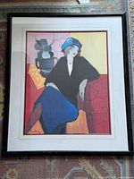 Full view of framed Tarkay print