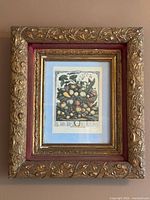 Entire framed print on wall