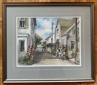 Framed painting overall view