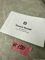 Booklet-style package cover showing Square Reader branding