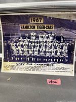 Full view of 1967 Hamilton Tiger-Cats team photo print