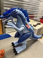 Left side view of blue Adventure Force Himalaya Ice Dragon figure