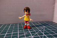 Front view of Kari Kamiya mini figure on cutting mat