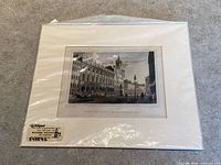 Overall view of matted engraving inside plastic sleeve