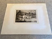 Full view of matted etching