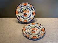 Both Verona plates front view on tabletop