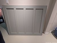 Front view of headboard showing panel design