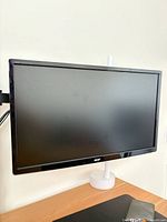Front view of Acer monitor on desk