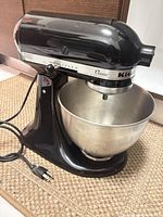KitchenAid Classic stand mixer, side view with bowl and power cord