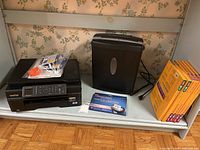 Overall lot with printer, shredder, photo paper