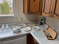 All items arranged on countertop