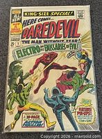 Front cover of bagged comic showing title, price and artwork