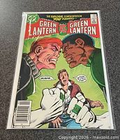 Front cover of Green Lantern #197 in bag and board