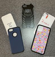 All three cases displayed together showing styles and inserts indicating compatible models