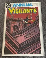 Front cover of Vigilante Annual bagged and boarded