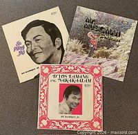 Front covers of all three LPs displayed