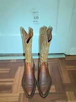 Front view of both boots upright