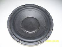 front view of 8-inch subwoofer driver