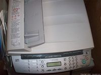 Top view showing automatic document feeder and control panel