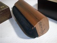 Discwasher wooden brush and adjacent D4 box