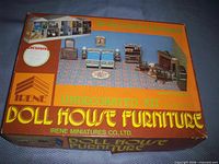 Front of Irene Undecorated Doll House Furniture kit box