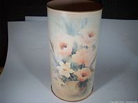 Front view showing floral design and overall shape