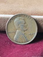 Obverse showing Lincoln portrait, LIBERTY, IN GOD WE TRUST, 1927 date