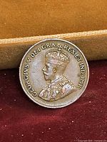 Obverse with King George V portrait and Latin legend