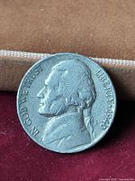 Obverse showing Jefferson portrait, date 1940