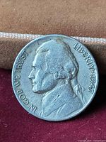 Obverse of 1947 Jefferson nickel