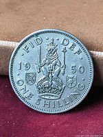 Reverse showing crowned lion, date 1950, denomination