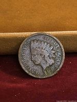 Obverse view showing date 1901 and LIBERTY with headdress