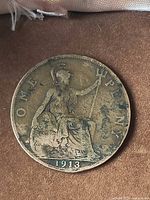 Reverse showing Britannia, date 1913