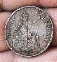 Reverse showing Britannia, denomination and date