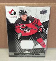 Front view of Dante Fabbro jersey card in sleeve