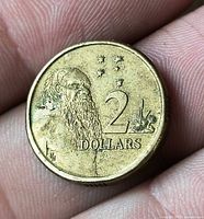 Reverse showing Aboriginal Elder, Southern Cross, denomination