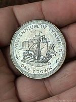 Reverse of Isle of Man Millennium of Tynwald One Crown coin