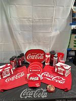 Group shot of all Coca-Cola items
