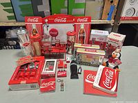 Group shot of entire Coca-Cola memorabilia lot