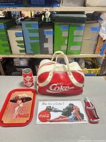 All five Coca-Cola items displayed together
