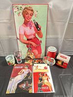 Entire lot arranged on table