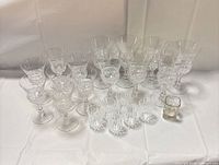 Group shot of all stemware and shot glass