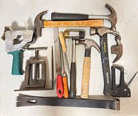 Group shot of all tools in lot
