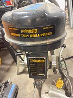 Headstock label showing TradeMASTER branding